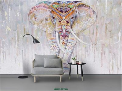 Tranh chú voi cách điệu MDVP-077KG