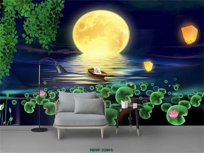 Tranh chú thỏ và mặt trăng