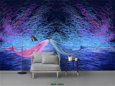 Tranh cá heo cách điệu (2)