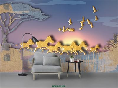 Tranh ngựa cách điệu MDVP-051KG