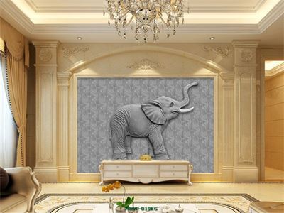 Tranh con voi đá MDVP-019KG