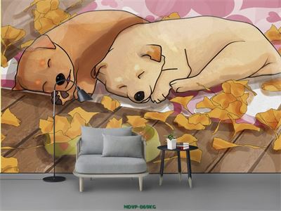 Tranh cún con đang ngủ cho bé MDVP-069KG
