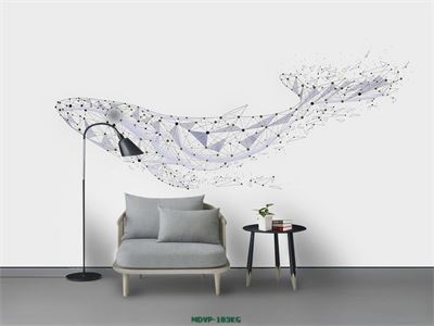 Tranh cá heo - hình học