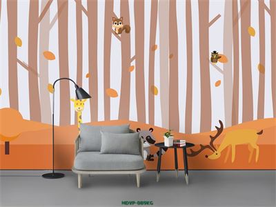 Tranh cây và động vật rừng MDVP-089KG