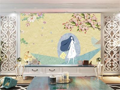 Tranh cô gái mùa xuân MDVP-041KG