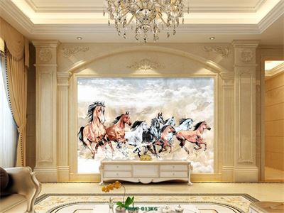 Tranh Tranh bát mã MDVP-013KG