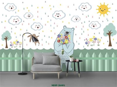 Tranh con vật đáng yêu cho bé - gấu  MDVP-264KG