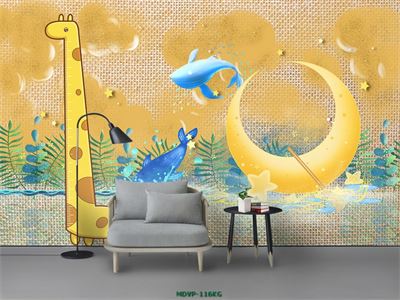 Tranh hươu cao cổ - thước đo chiều cao MDVP-116KG