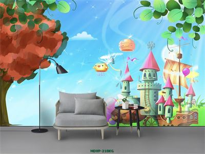 Tranh lâu đài cho bé