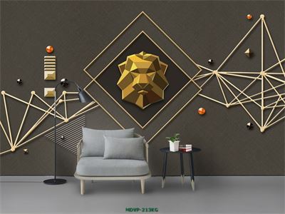 Tranh sư tử cách điệu