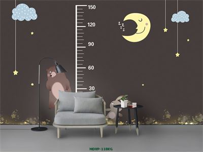 Tranh chú gấu đáng yêu - thước đo chiều cao MDVP-118KG