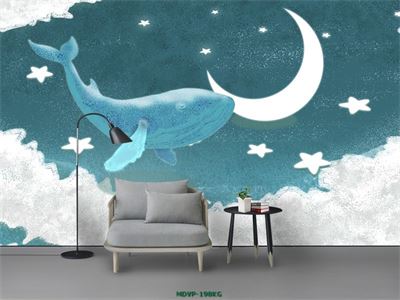 Tranh cá heo và mặt trăng MDVP-198KG