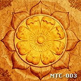 Tranh in trúc chỉ phòng thờ họa tiết MTC-003