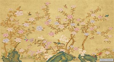 Cây hoa hồng leo và chim MAV-3495 