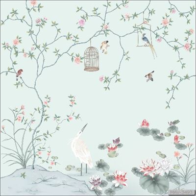 Cây hoa hồng leo và chim MAV-3493 