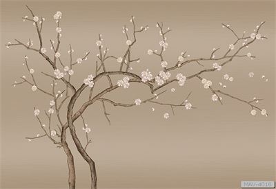 Cây hoa đào mùa xuân phong cách nhật - tối giản  MAV-4016