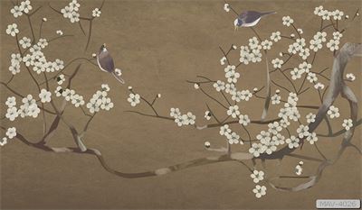 Cành hoa mai trắng - tối giản MAV-4026