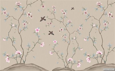 Cây hoa hồng leo và chim MAV-4063 