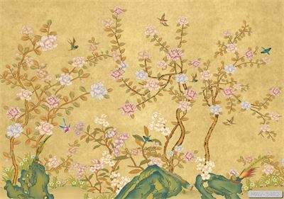 Cây hoa hồng leo và chim MAV-3482 