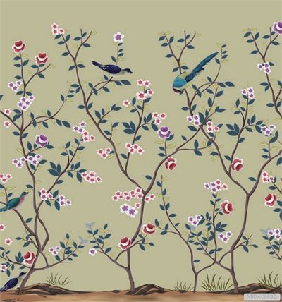 Cây hoa hồng leo và chim MAV-3492 