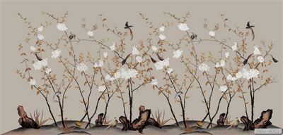 Cây hoa hồng leo và chim MAV-4062 