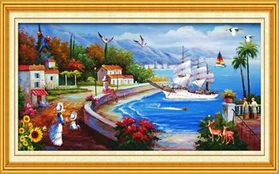 Tranh dán tường phong cảnh biển T321-008