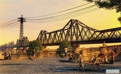 Tranh dán tường phong cảnh Hà Nội xưaT321-425