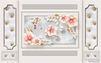 Tranh dán tường khung phào chỉ  T321-415