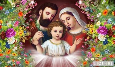 Tranh dán tường phong cảnh hồ thác, cây cối T321-459