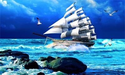 Tranh dán tường phong cảnh biển T321-014