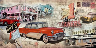 Tranh dán tường trang trí quán cà phê T321-030