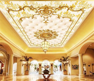 Tranh dán trần nhà cổ điển 