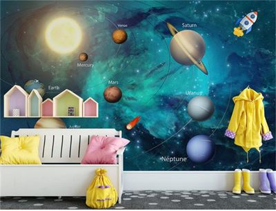 Tranh dán tường hệ mặt trời