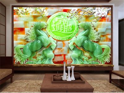 Bộ tranh bát mã - Tranh ngọc