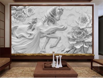 Tranh ngựa- khắc 