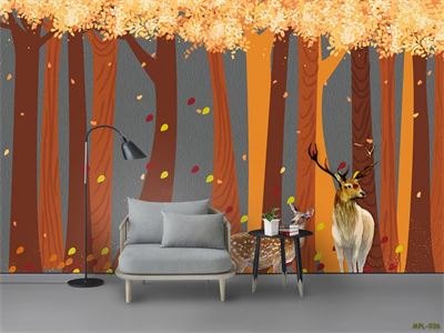 TRANH RỪNG CÂY VỚ CHÚ HIÊU MPL-036