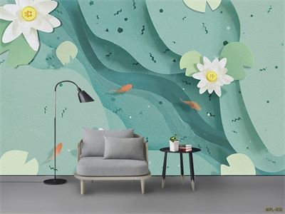 tranh sen cá MPL-175