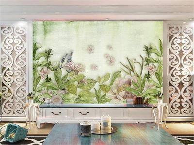 Tranh lá chen hoa MPL-008