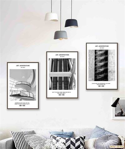 Kiến trúc thành phố - đen trắng CKT3-107KG