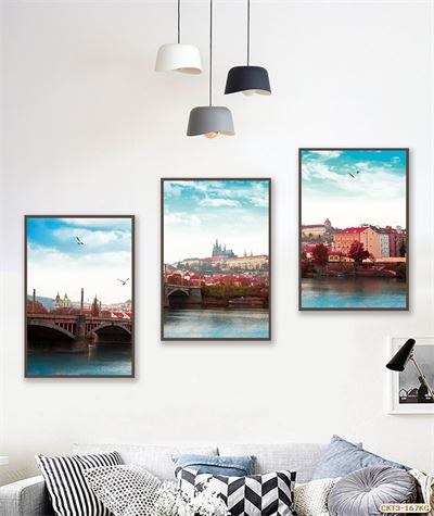 Kiến trúc Châu Âu - thành phố ven sông CKT3-167KG