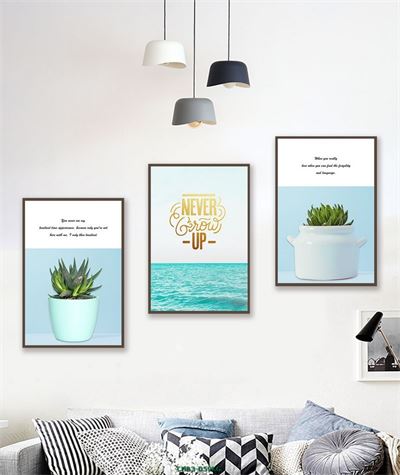 Hoa đá xanh và biển CHB3-059KG