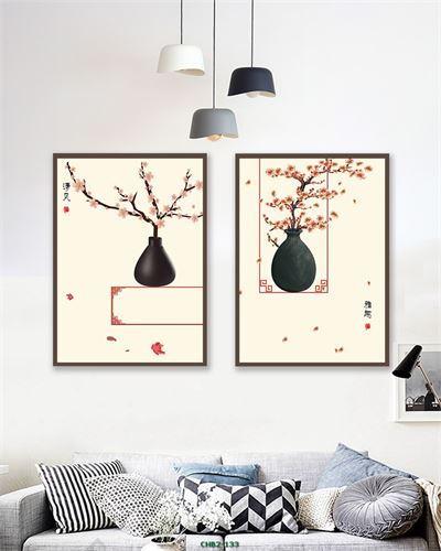 Lọ hoa đào mùa xuân CHB2-133