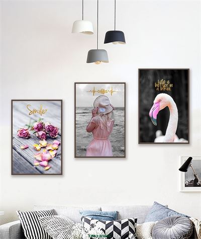 Hoa - hồng hạc - cô gái trước biển CHB3-056KG