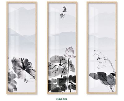 Đầm sen - tranh vẽ đen trắng CHB3-524