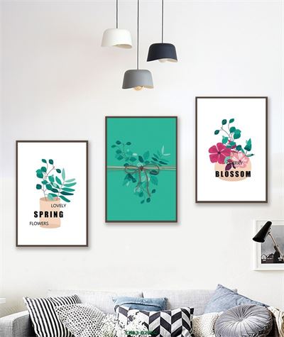 Hoa lá tranh vẽ CHB3-028KG