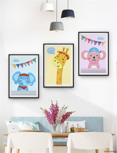 Động vật - tranh vẽ dễ thương CAP3-522kg