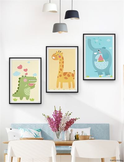 Động vật - tranh vẽ dễ thương CAP3-512kg