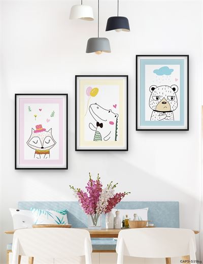 Động vật - tranh vẽ dễ thương CAP3-519kg