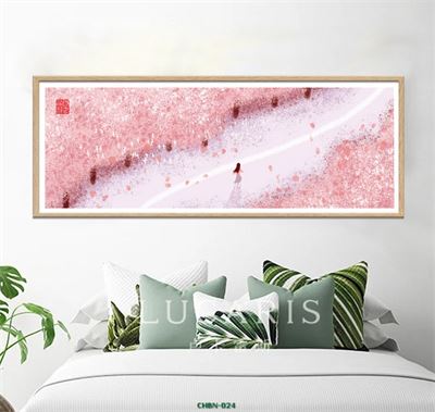 Con đường hoa anh đào - tranh vẽ CHBN-024