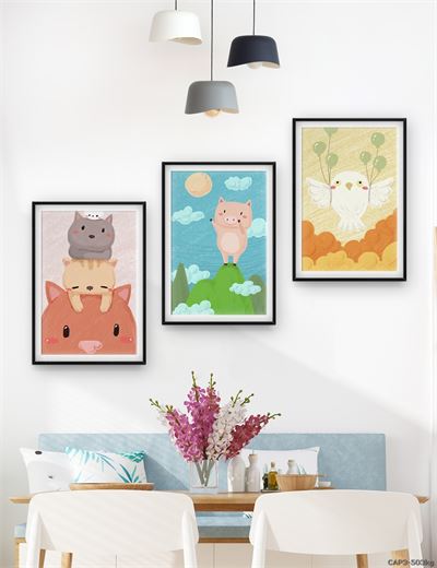 Động vật - tranh vẽ dễ thương CAP3-503kg